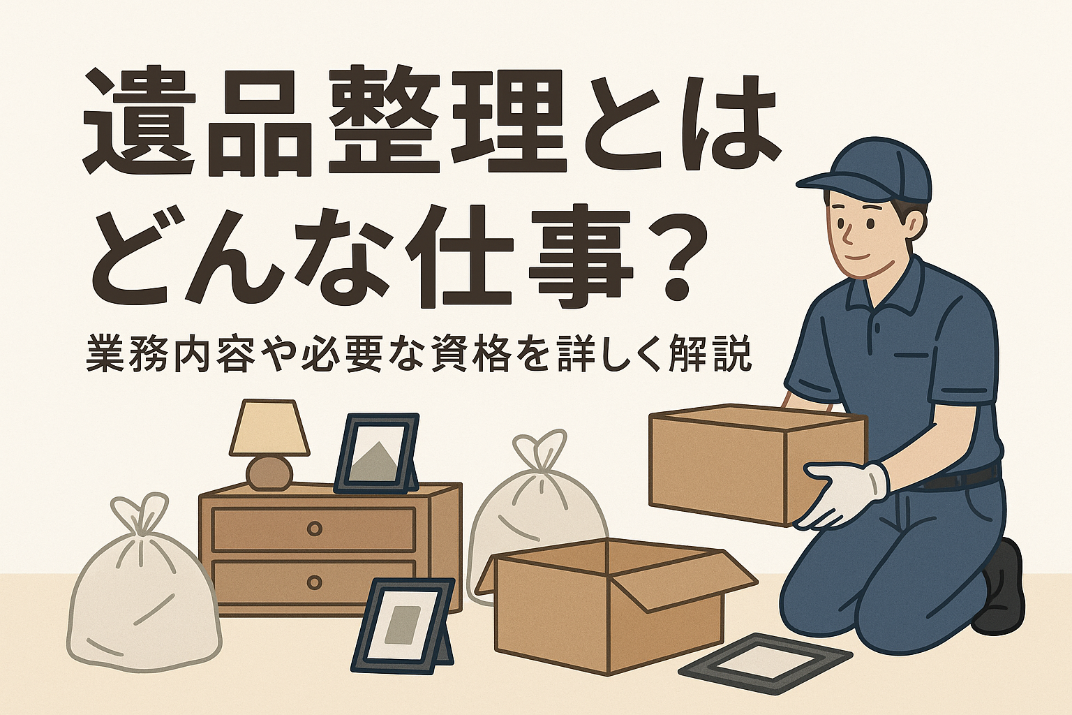 遺品整理とはどんな仕事？業務内容や必要な資格を詳しく解説 - クリーンメイトコラム｜株式会社クリーンメイト