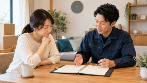 引っ越し前の清掃計画相談のイメージ