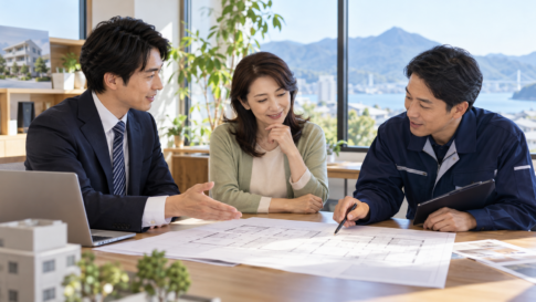 建物管理チームの清掃計画会議のイメージ