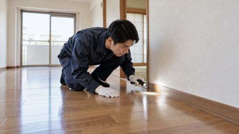 床際を照らす専門清掃のイメージ